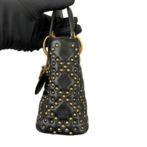 lady dior studded|dior lambskin bag.